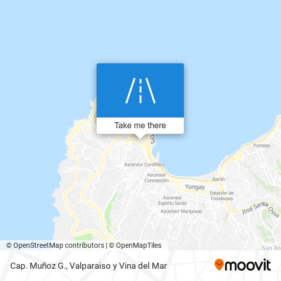 Cap. Muñoz G. map