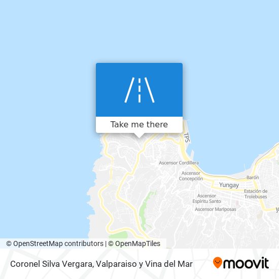 Coronel Silva Vergara map