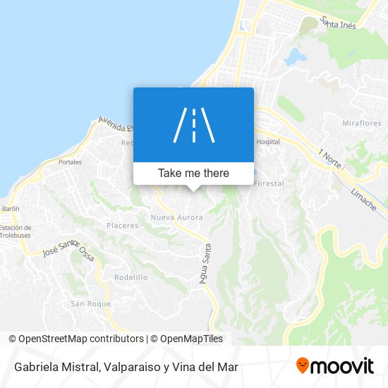 Gabriela Mistral map