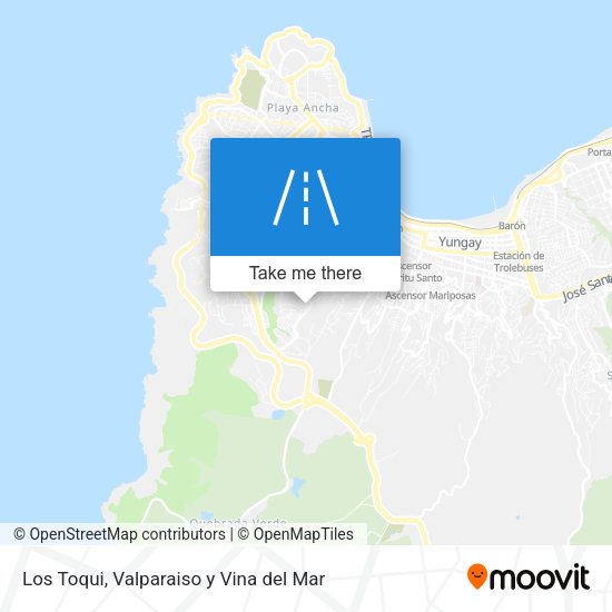Los Toqui map