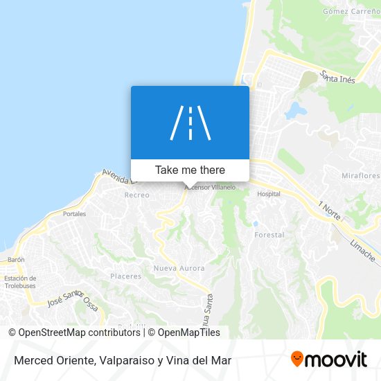 Merced Oriente map