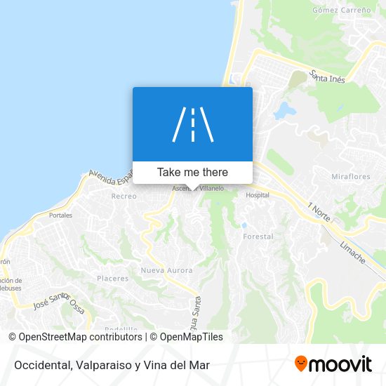 Mapa de Occidental