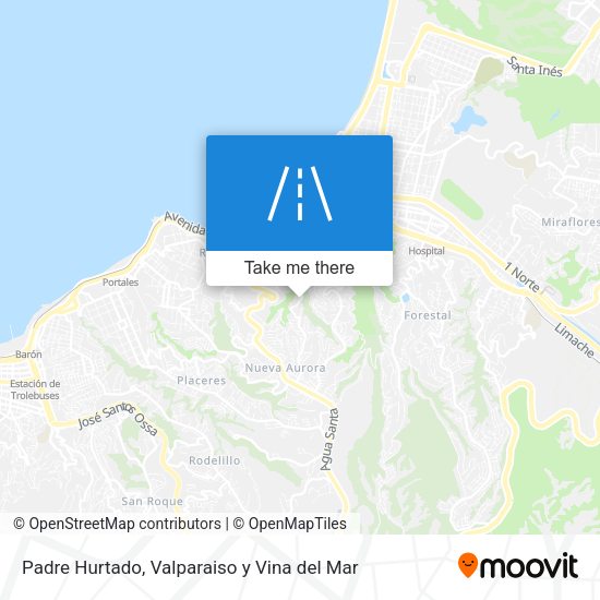 Mapa de Padre Hurtado