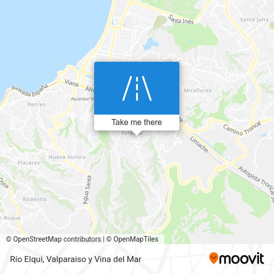 Río Elqui map