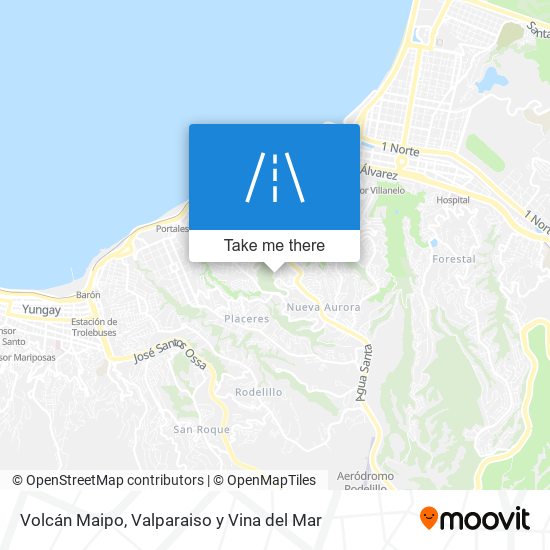 Volcán Maipo map