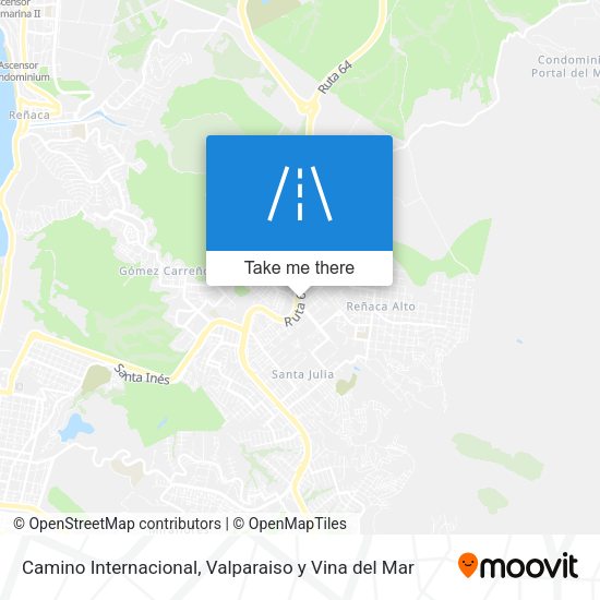 Camino Internacional map