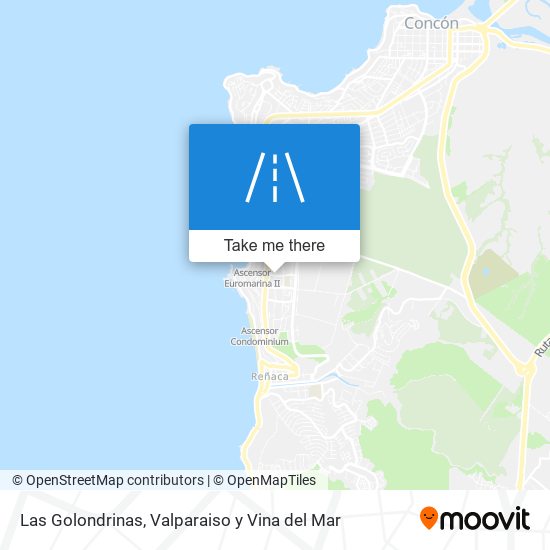 Las Golondrinas map