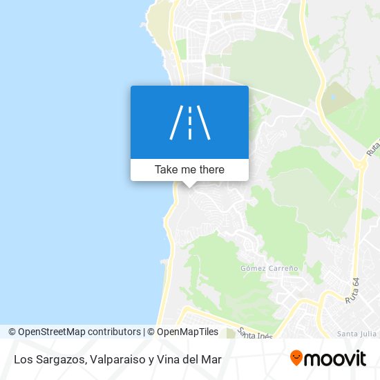 Los Sargazos map