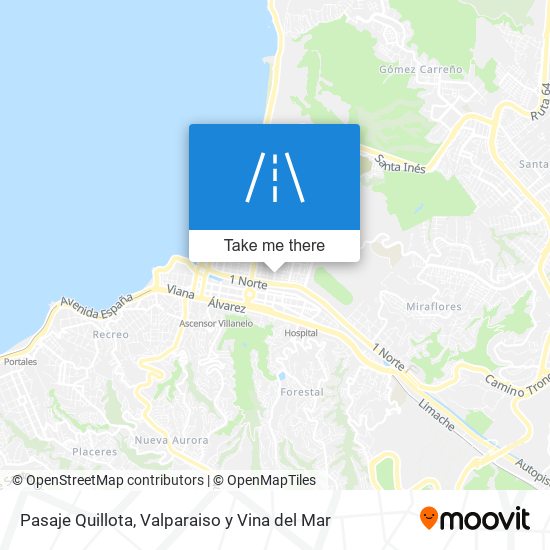 Mapa de Pasaje Quillota