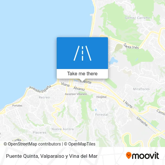 Mapa de Puente Quinta