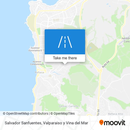 Salvador Sanfuentes map