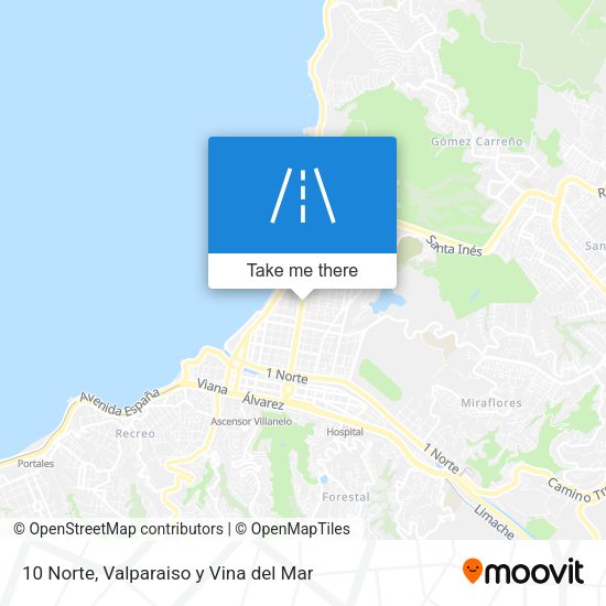10 Norte map