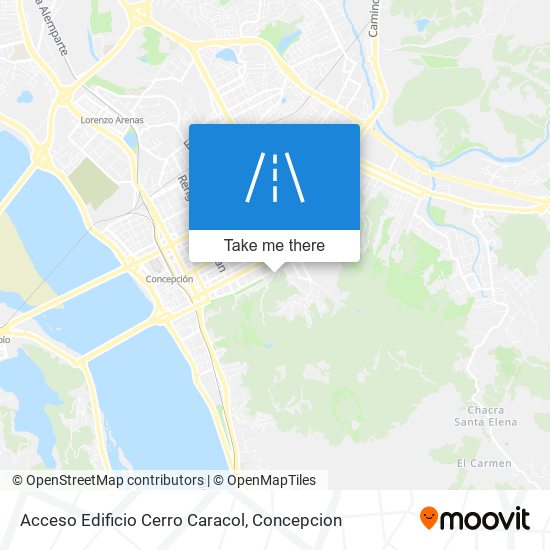 Acceso Edificio Cerro Caracol map