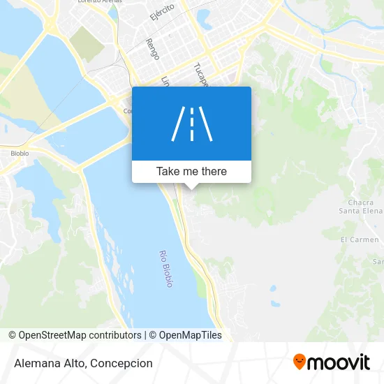 Mapa de Alemana Alto