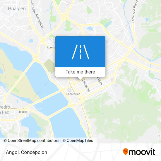 Mapa de Angol