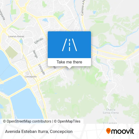 Avenida Esteban Iturra map