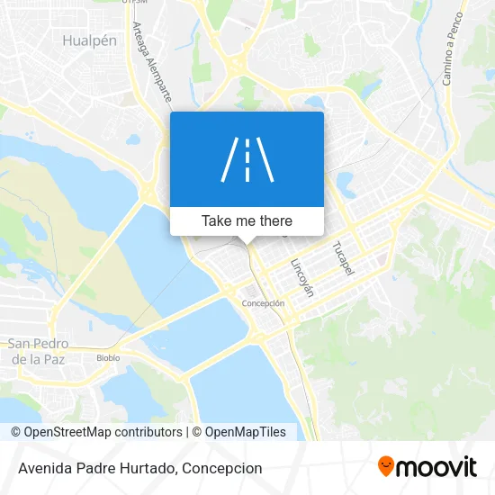 Avenida Padre Hurtado map