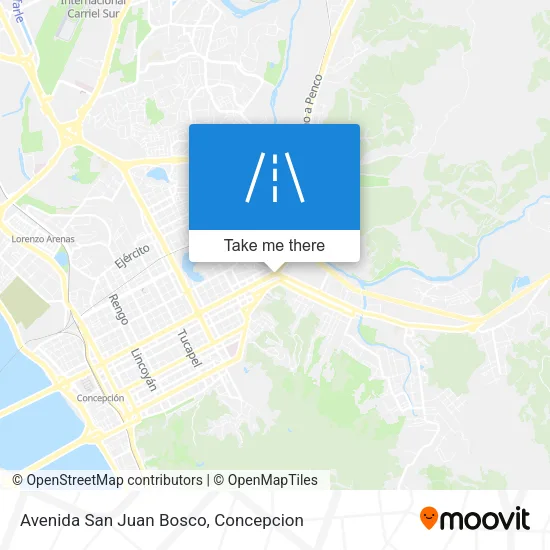 Avenida San Juan Bosco map