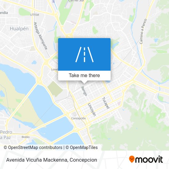 Avenida Vicuña Mackenna map