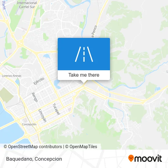 Baquedano map
