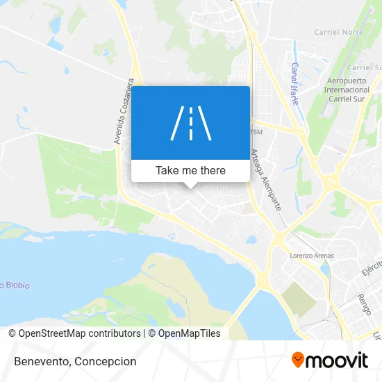 Benevento map