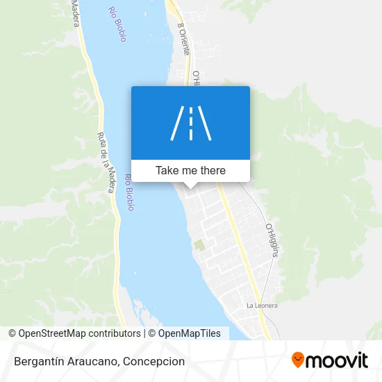 Bergantín Araucano map