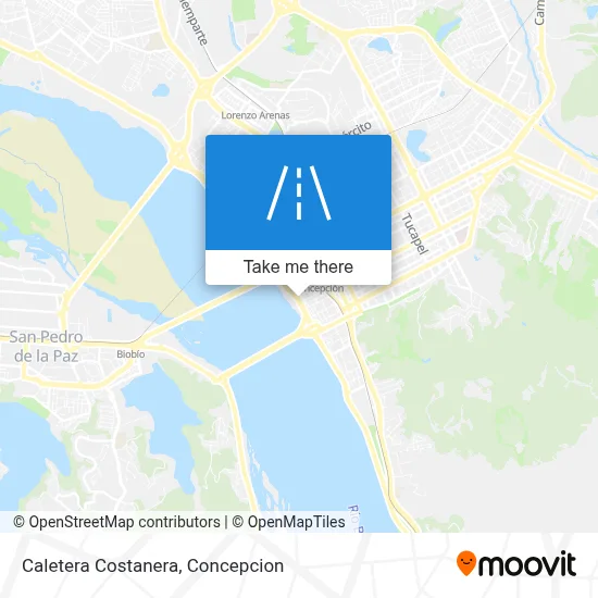 Caletera Costanera map