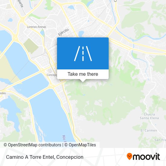 Camino A Torre Entel map