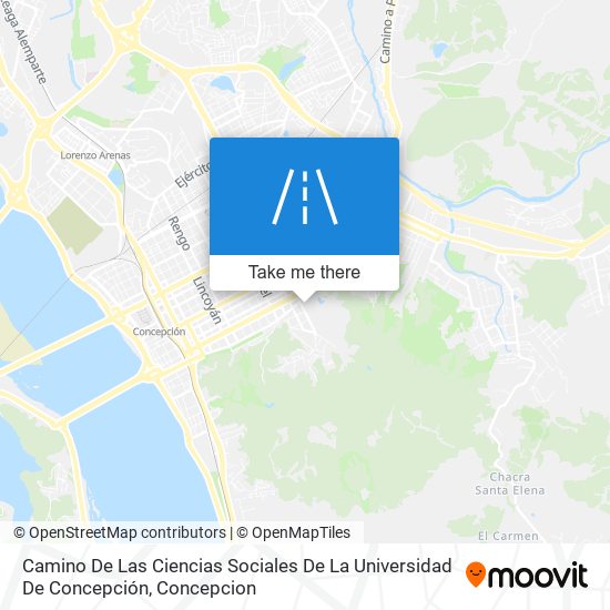 Camino De Las Ciencias Sociales De La Universidad De Concepción map