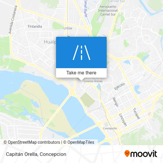 Capitán Orella map