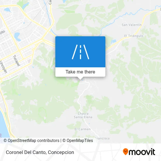 Coronel Del Canto map