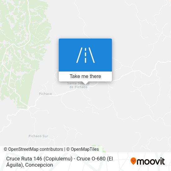Mapa de Cruce Ruta 146 (Copiulemu) - Cruce O-680 (El Águila)