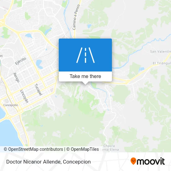 Doctor Nicanor Allende map