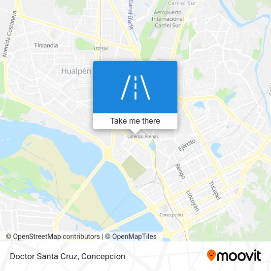 Doctor Santa Cruz map