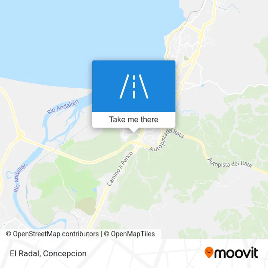 El Radal map