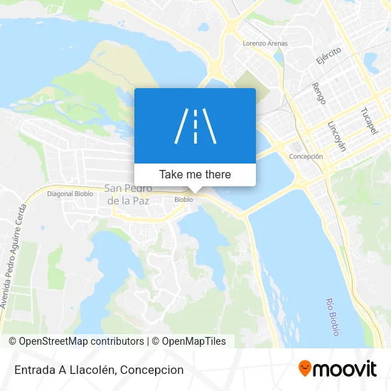 Entrada A Llacolén map