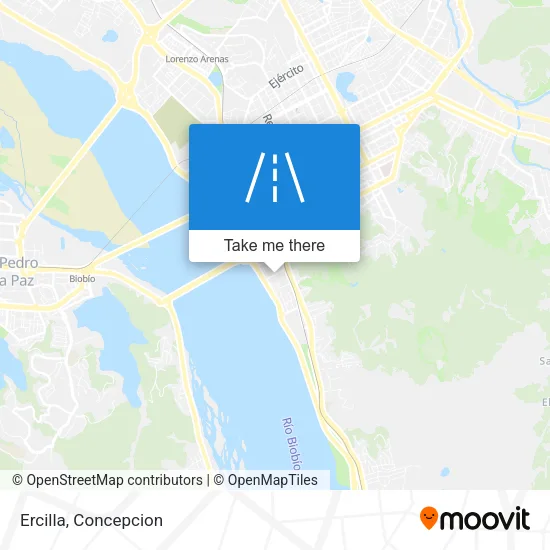 Mapa de Ercilla