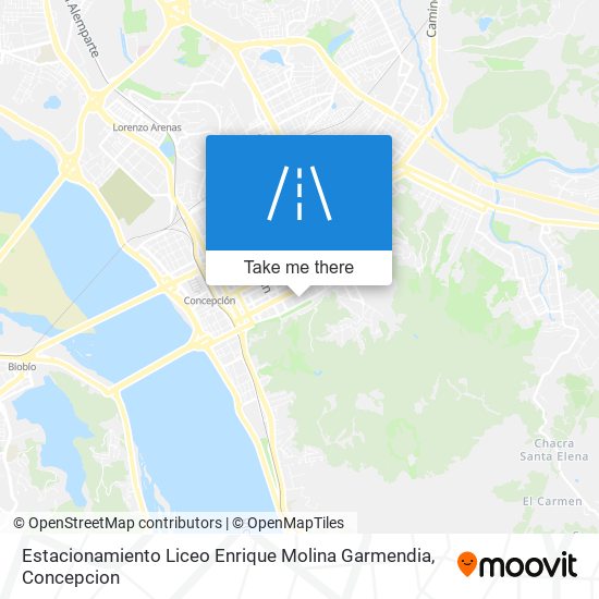Estacionamiento Liceo Enrique Molina Garmendia map