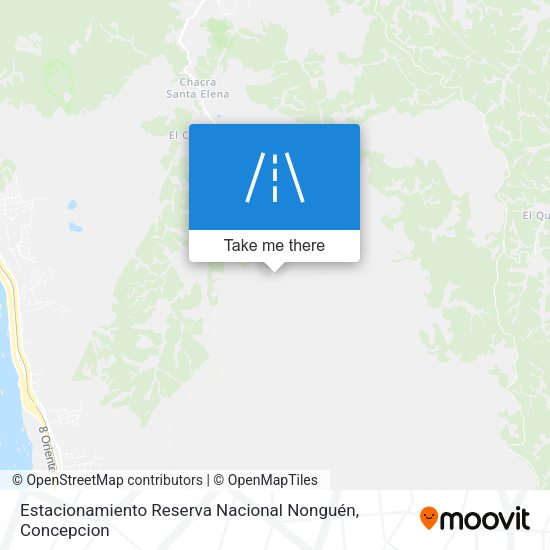 Estacionamiento Reserva Nacional Nonguén map