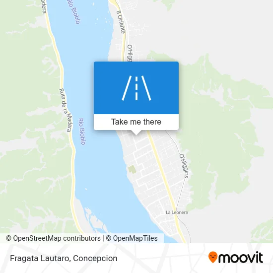 Fragata Lautaro map