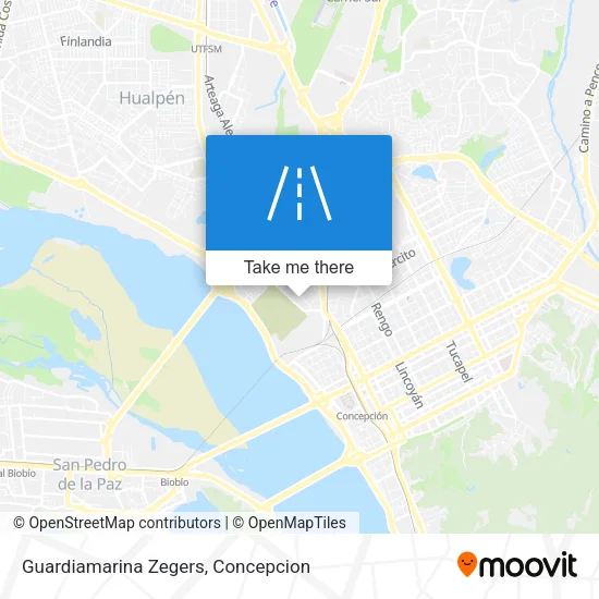 Guardiamarina Zegers map