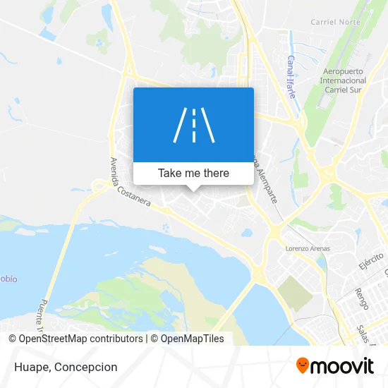Huape map