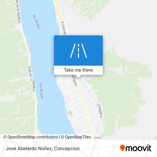 José Abelardo Núñez map