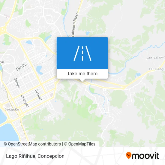 Lago Riñihue map