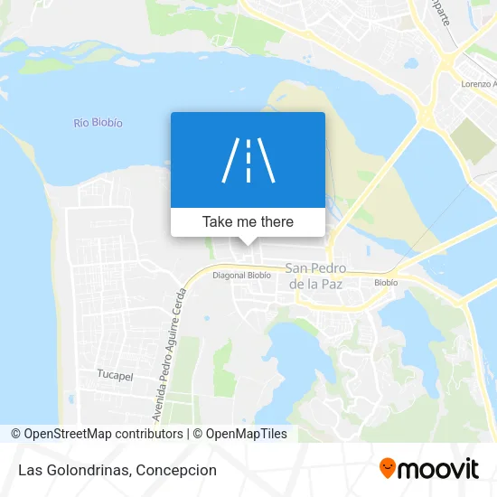 Las Golondrinas map