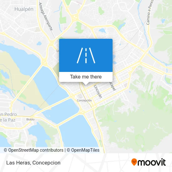 Las Heras map