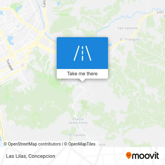 Las Lilas map