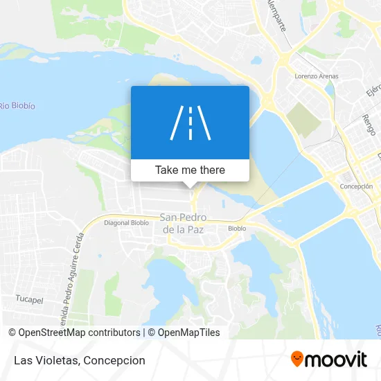 Las Violetas map