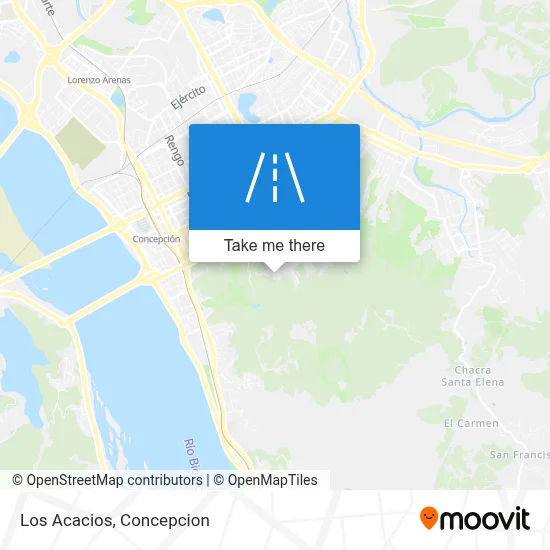 Los Acacios map