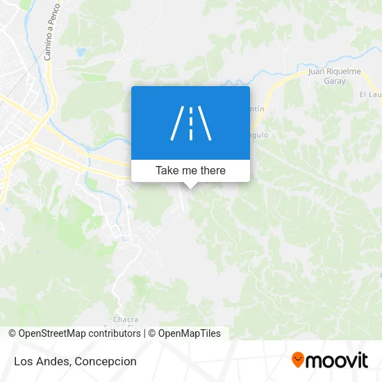 Los Andes map